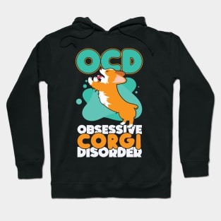 Obsessive Corgi Disorder Dog Pun Hoodie